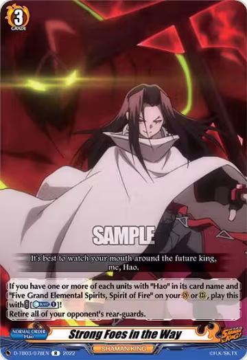 Strong Foes in the Way (D-TB03/078EN), D-TB03: Shaman King — Vanguard card price