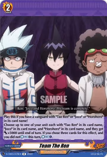 Team The Ren (D-TB03/079EN), D-TB03: Shaman King — Vanguard card price