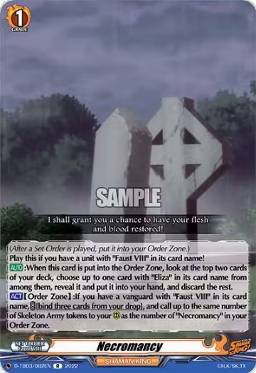 Necromancy (D-TB03/082EN), D-TB03: Shaman King — Vanguard card price