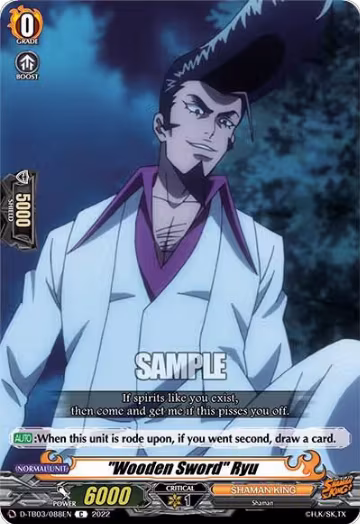 "Wooden Sword" Ryu (D-TB03/088EN), D-TB03: Shaman King — Vanguard card price