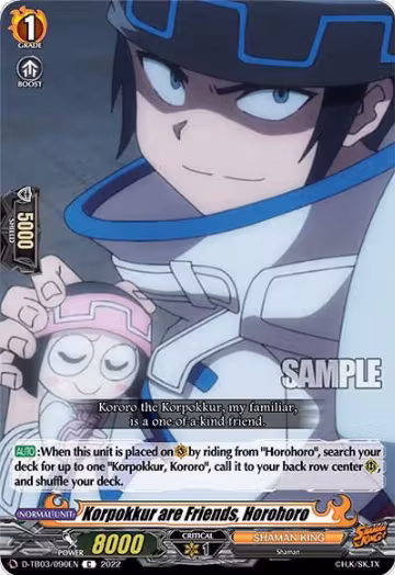 Korpokkur are Friends, Horohoro (D-TB03/090EN), D-TB03: Shaman King — Vanguard card price
