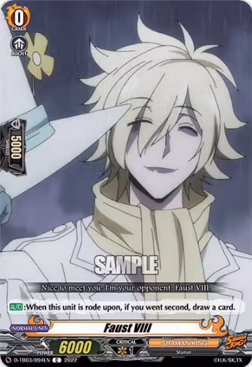 Faust VIII (D-TB03/094EN), D-TB03: Shaman King — Vanguard card price
