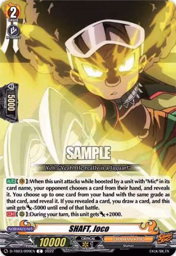SHAFT, Joco (D-TB03/099EN), D-TB03: Shaman King — Vanguard card price