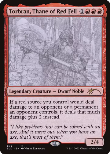 Torbran, Thane of Red Fell (678) (678), Secret Lair Drop Series — Magic card price