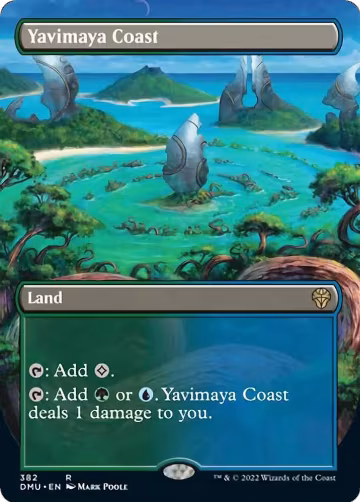 Yavimaya Coast (Borderless) (382), Dominaria United — Magic card price