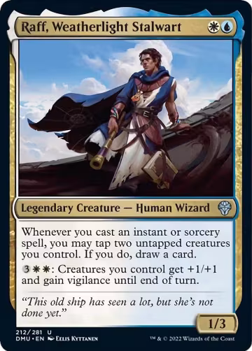Raff, Weatherlight Stalwart (212), Dominaria United — Magic card price
