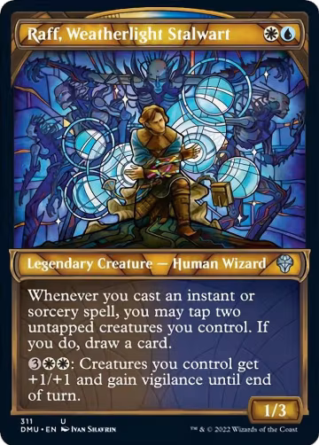 Raff, Weatherlight Stalwart (Showcase) (311), Dominaria United — Magic card price