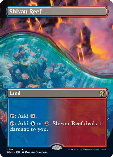 Shivan Reef (Borderless) (380), Dominaria United — Magic card price