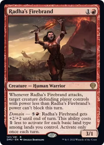 Radha's Firebrand (141), Dominaria United — Magic card price