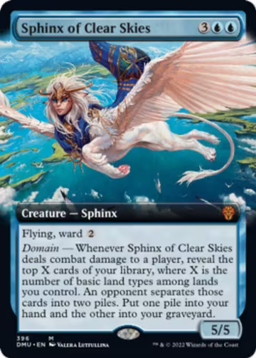 Sphinx of Clear Skies (Extended Art) (396), Dominaria United — Magic card price