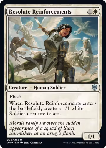Resolute Reinforcements (29), Dominaria United — Magic card price