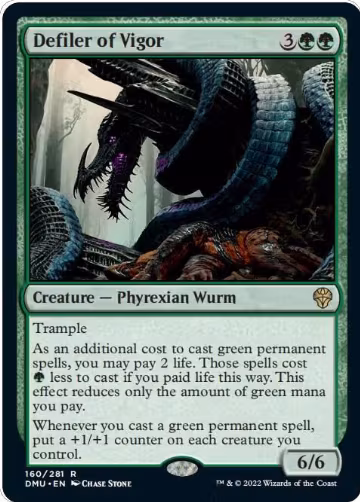 Defiler of Vigor (160), Dominaria United — Magic card price