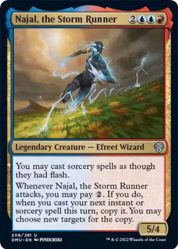 Najal, the Storm Runner (208), Dominaria United — Magic card price