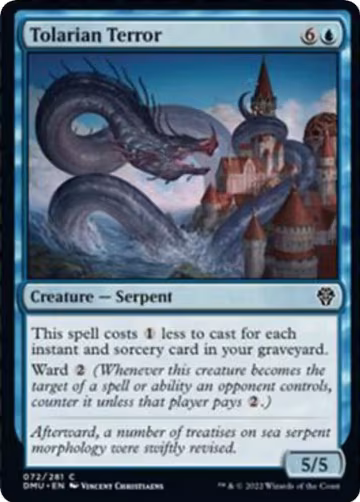Tolarian Terror (72), Dominaria United — Magic card price