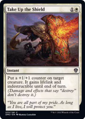 Take Up the Shield (35), Dominaria United — Magic card price