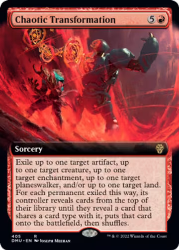 Chaotic Transformation (Extended Art) (405), Dominaria United — Magic card price