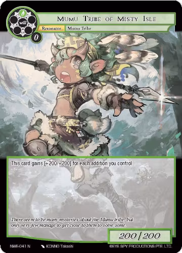 Mumu Tribe of Misty Isle (NWE-041 N), A New World Emerges — Force of Will card price