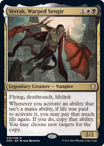 Verrak, Warped Sengir (16), Commander: Dominaria United — Magic card price
