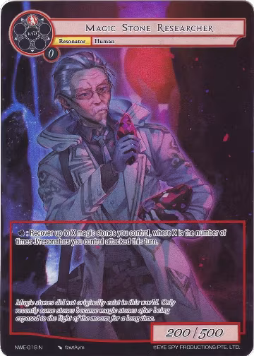 Magic Stone Researcher (Full Art) (NWE-018 N), A New World Emerges — Force of Will card price