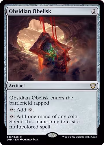 Obsidian Obelisk (18), Commander: Dominaria United — Magic card price