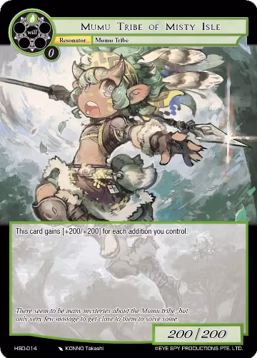 Mumu Tribe of Misty Isle (HSD-014), Hero Cluster Starter Decks — Force of Will card price