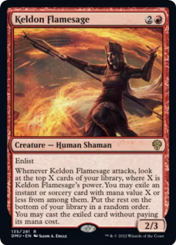 Keldon Flamesage (135), Dominaria United — Magic card price