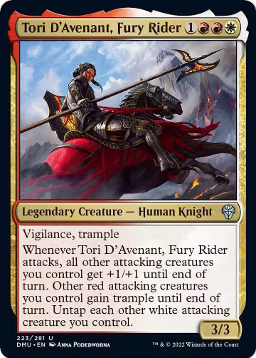Tori D'Avenant, Fury Rider (223), Dominaria United — Magic card price