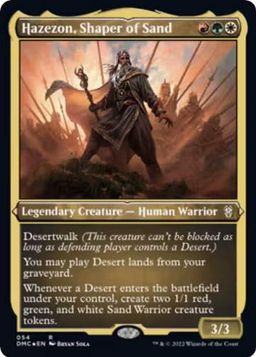 Hazezon, Shaper of Sand (Foil Etched) (54), Commander: Dominaria United — Magic card price