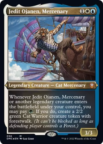 Jedit Ojanen, Mercenary (Foil Etched) (56), Commander: Dominaria United — Magic card price