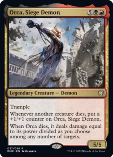 Orca, Siege Demon (37), Commander: Dominaria United — Magic card price