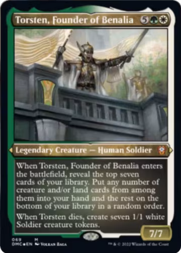 Torsten, Founder of Benalia (Foil Etched) (69), Commander: Dominaria United — Magic card price