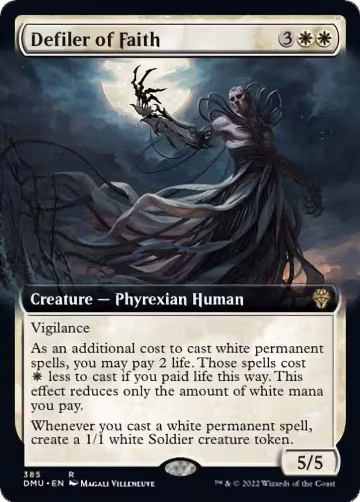 Defiler of Faith (Extended Art) (385), Dominaria United — Magic card price