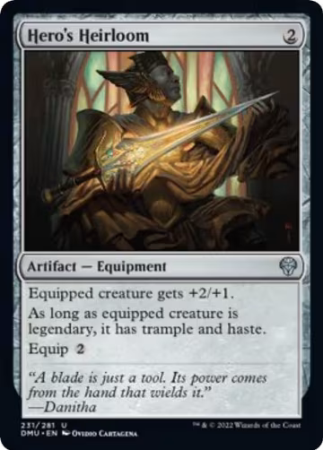 Hero's Heirloom (231), Dominaria United — Magic card price
