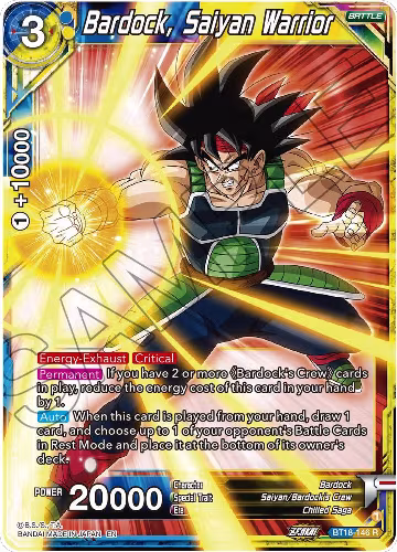 Bardock, Saiyan Warrior (BT18-146), Dawn of the Z-Legends — DB Super card price