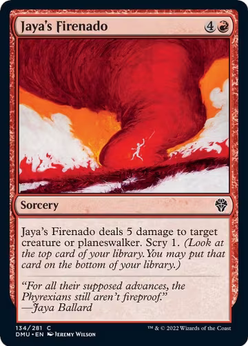 Jaya's Firenado (134), Dominaria United — Magic card price