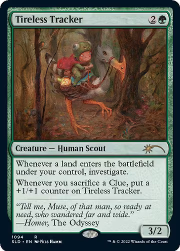 Tireless Tracker (1094) (1094), Secret Lair Drop Series — Magic card price