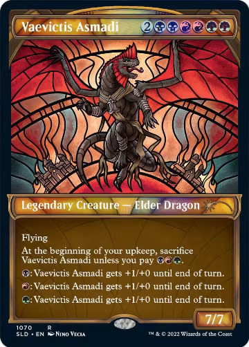 Vaevictis Asmadi (Stained Glass) (Textured Foil) (1070), Secret Lair Drop Series — Magic card price