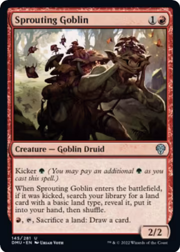 Sprouting Goblin (145), Dominaria United — Magic card price