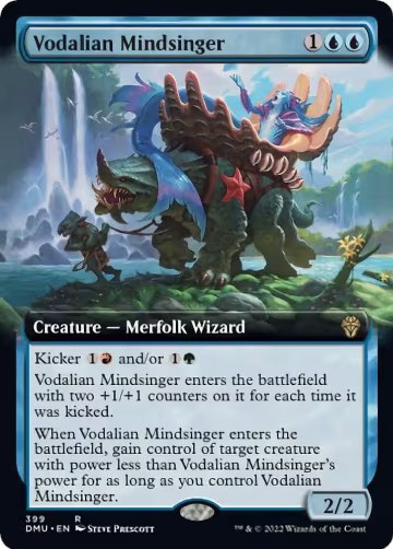 Vodalian Mindsinger (Extended Art) (399), Dominaria United — Magic card price