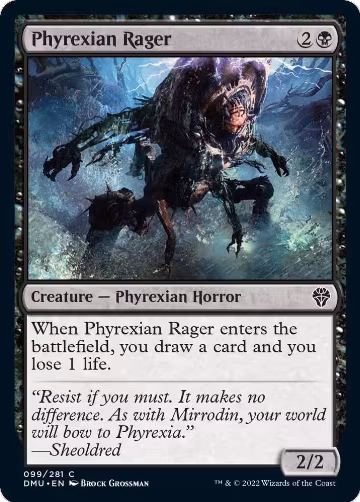 Phyrexian Rager (99), Dominaria United — Magic card price