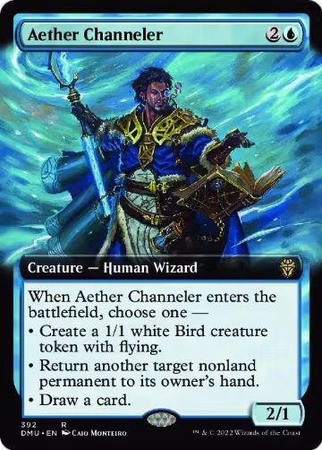 Aether Channeler (Extended Art) (392), Dominaria United — Magic card price