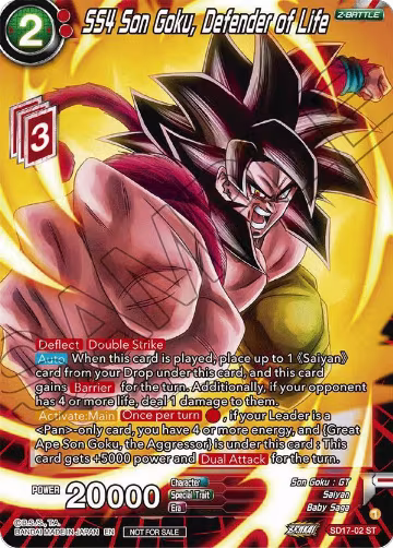 SS4 Son Goku, Defender of Life (ZENKAI Celebration Pack) (SD17-02), Promotion Cards — DB Super card price