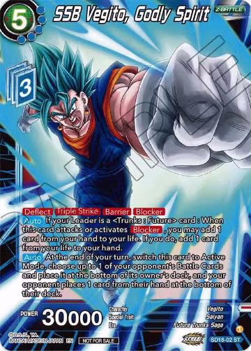 SSB Vegito, Godly Spirit (ZENKAI Celebration Pack) (SD18-02), Promotion Cards — DB Super card price