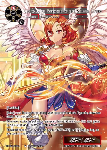Cecilia, Fire Punisher of the Solaris Order (H1 Buy a Box), Promo Cards — Force of Will card price