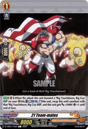 21 Team-mates (D-TB03/115EN), D-TB03: Shaman King — Vanguard card price