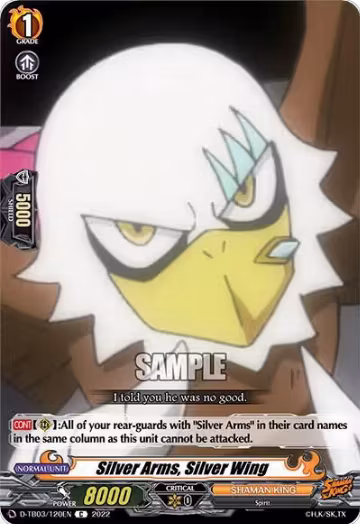 Silver Arms, Silver Wing (D-TB03/120EN), D-TB03: Shaman King — Vanguard card price