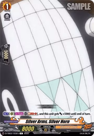 Silver Arms, Silver Horn (D-TB03/123EN), D-TB03: Shaman King — Vanguard card price