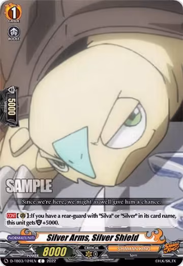 Silver Arms, Silver Shield (D-TB03/124EN), D-TB03: Shaman King — Vanguard card price