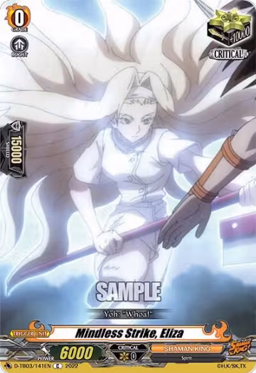Mindless Strike, Eliza (D-TB03/141EN), D-TB03: Shaman King — Vanguard card price