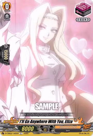 I'll Go Anywhere With You, Eliza (D-TB03/142EN), D-TB03: Shaman King — Vanguard card price